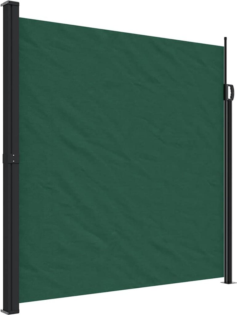 vidaXL Výsuvná boční markýza Tmavě zelená 200x500 cm Obrázek produktu 