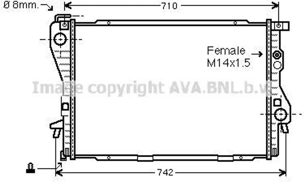 Évitez la Surchauffe avec le Radiateur PRASCO BW2176 pour BMW E39 E38 OE 0419206