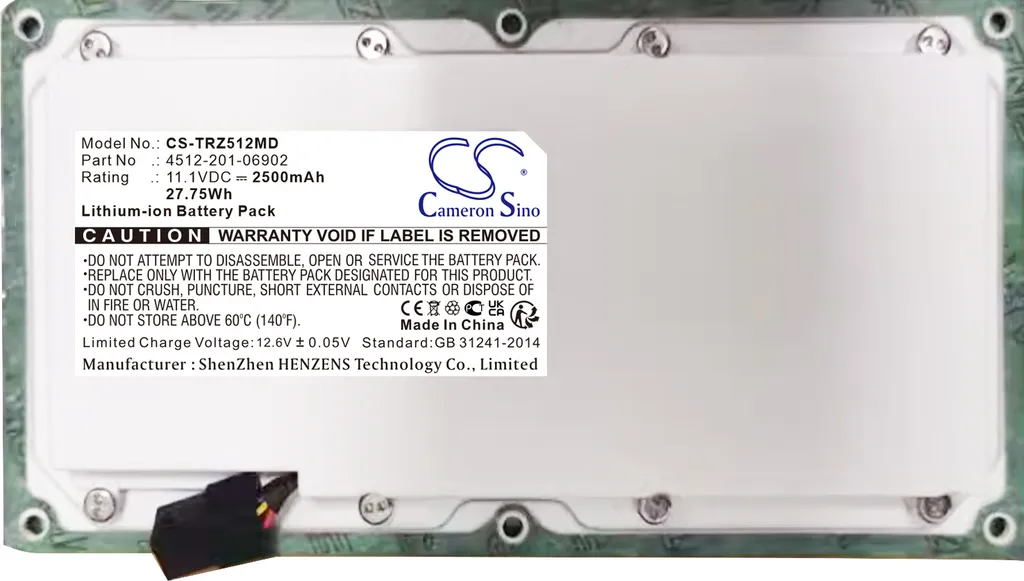 Batterie Haute Capacité 4400mAh pour TRIXELL 3543 pR et MobileDiagnost