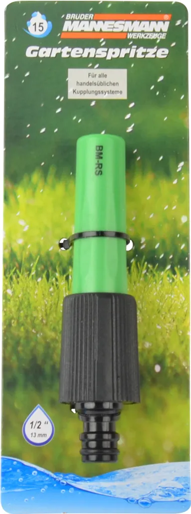 Buse réglable anti-gaspillage Mannesmann M63606, arrosage doux