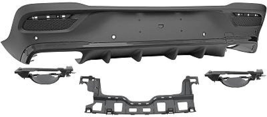 DIEDERICHS Heckdiffusor Heck-Diffusor 1693359 Hinten passend für MERCEDES-BENZ GLE Coupe (C167) Kunststoff PP (Polypropylen)