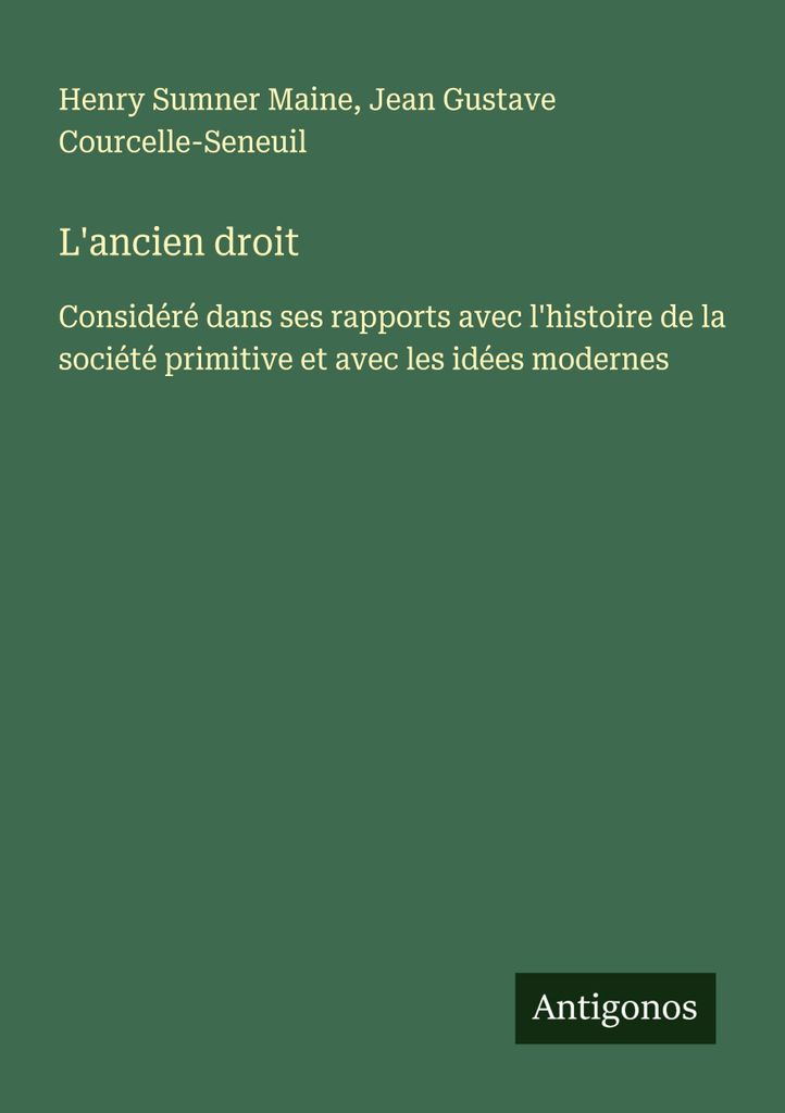 L'ancien droit