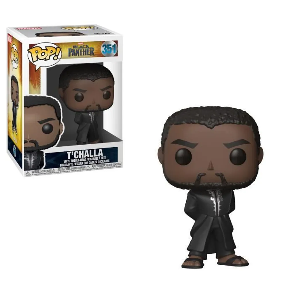 Figurine Bobble-Head Black Panther T'Challa Marvel POP en Vinyle 9cm
