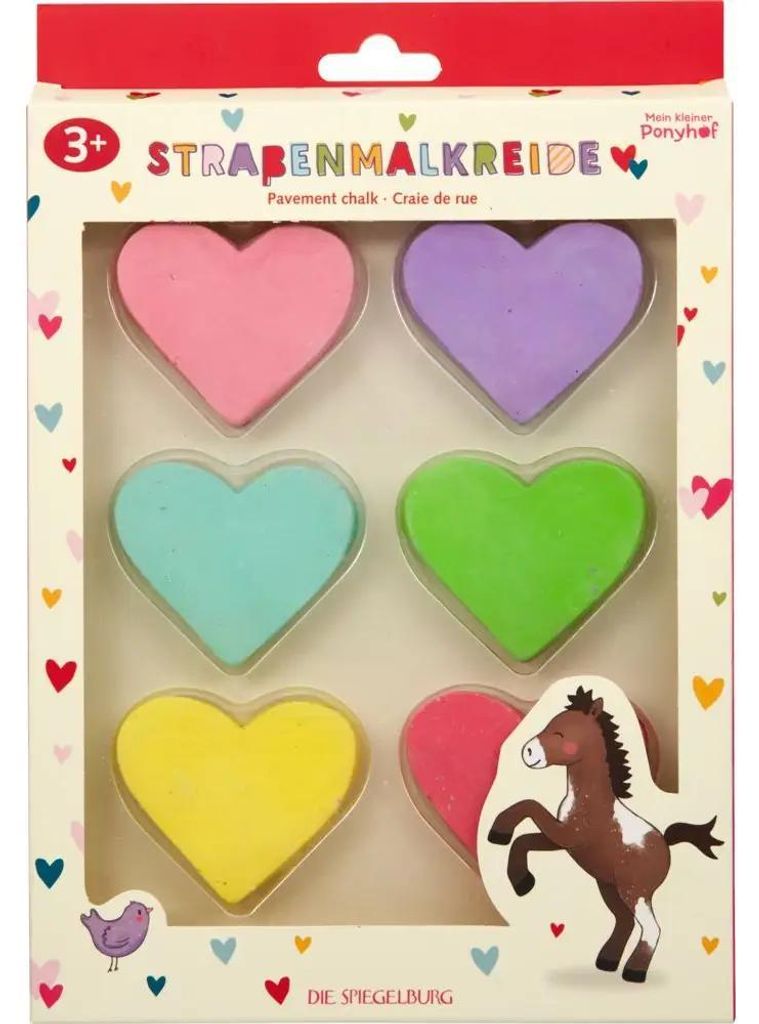 Straßenmalkreide Herzen - Mein Kl.Ponyh