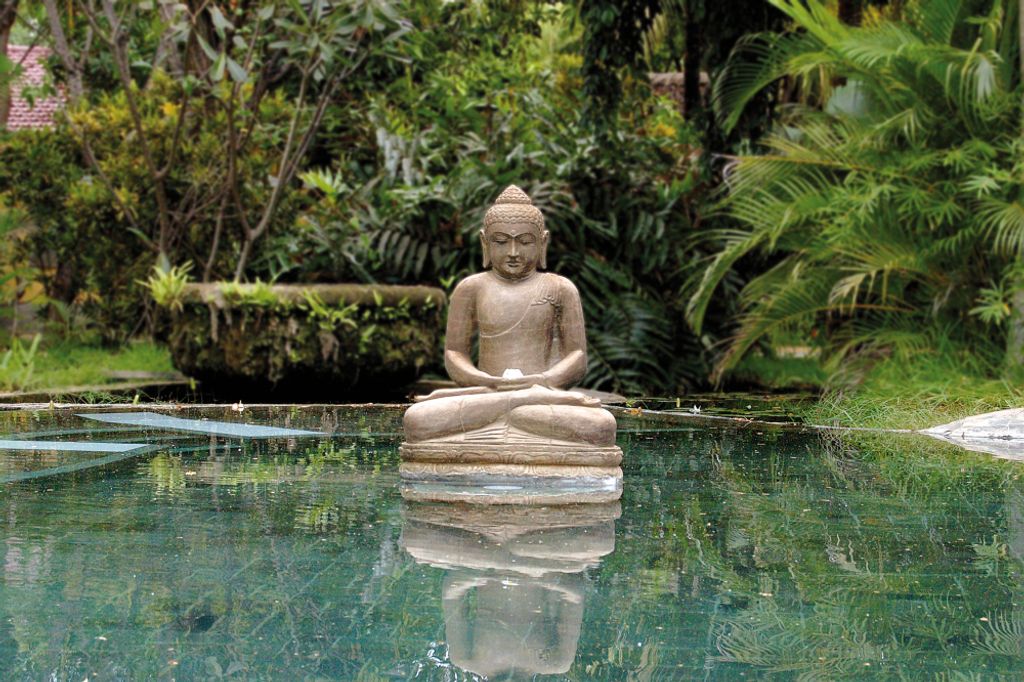 Buddhismus Kunstdruck Bild - Buddha In Bali (80 x 120 cm)