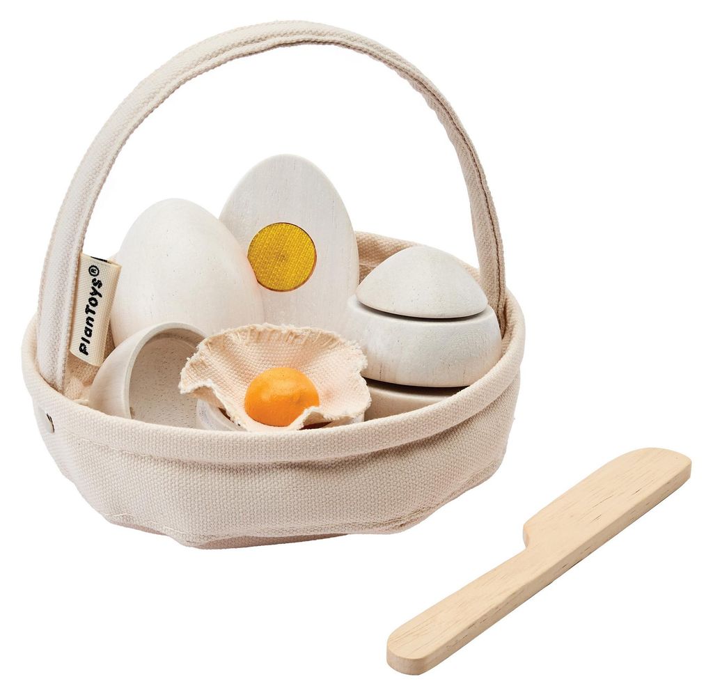 PlanToys- Ei-Korb zum Aufschlagen und Kochen 18,8x7,5x18,8 cm - 3y+