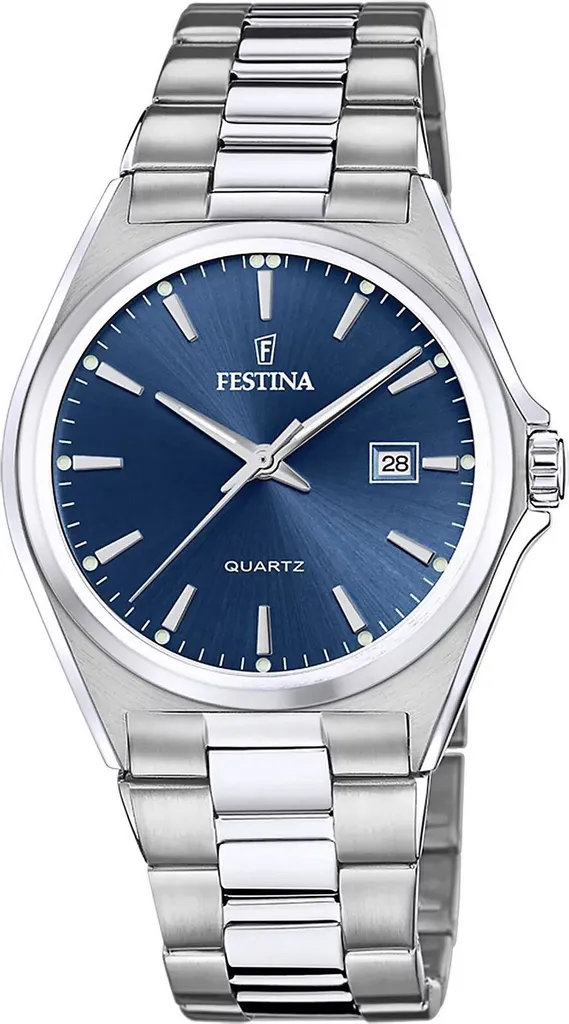 Orologio Festina F20552-3 Argento: Classico Acciaio Solo Tempo Uomo