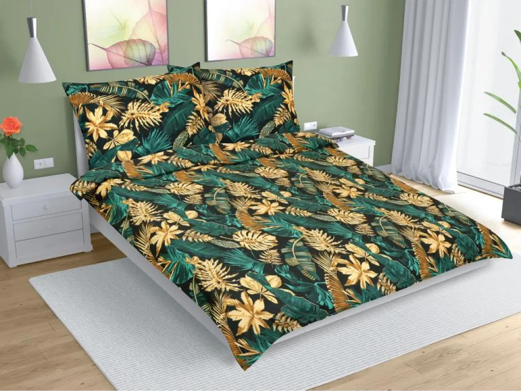 Lenzuolo Matrimoniale Verde 220x200 - Cotone Premium con Federa