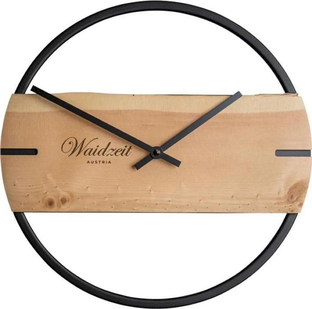 Orologio Moderno Waidzeit 33-WNZ-04 in Vero Cirmolo Massello 30cm