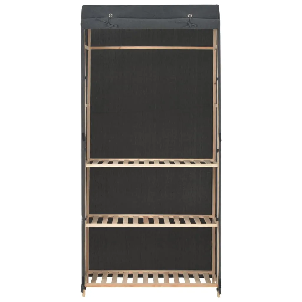 Armadio a 3 Piani vidaXL in Tessuto Grigio 79x40x170cm | Home Decor