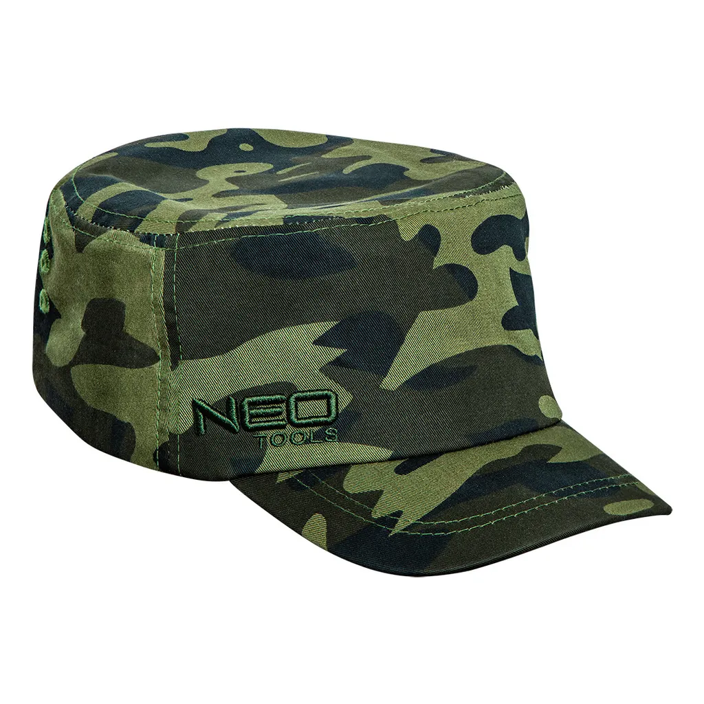 NEO TOOLS Berretto Piatto Camo - Cappello da Lavoro e Tempo Libero