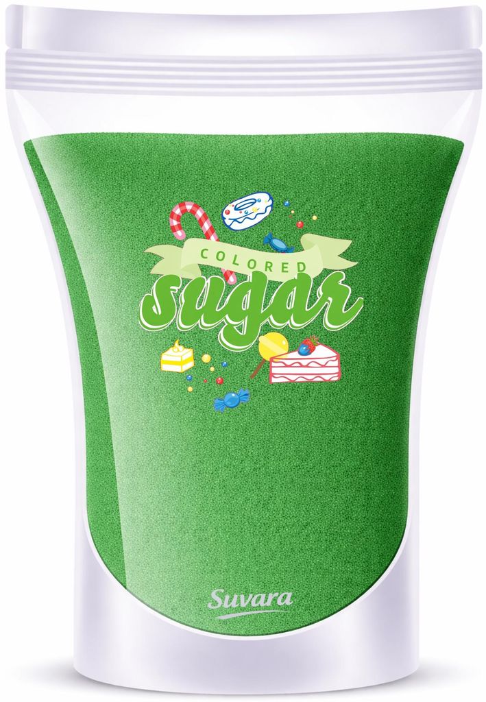 Dekorzucker Zucker Grün Mintgrün 1 kg für Torten, Produktbild 