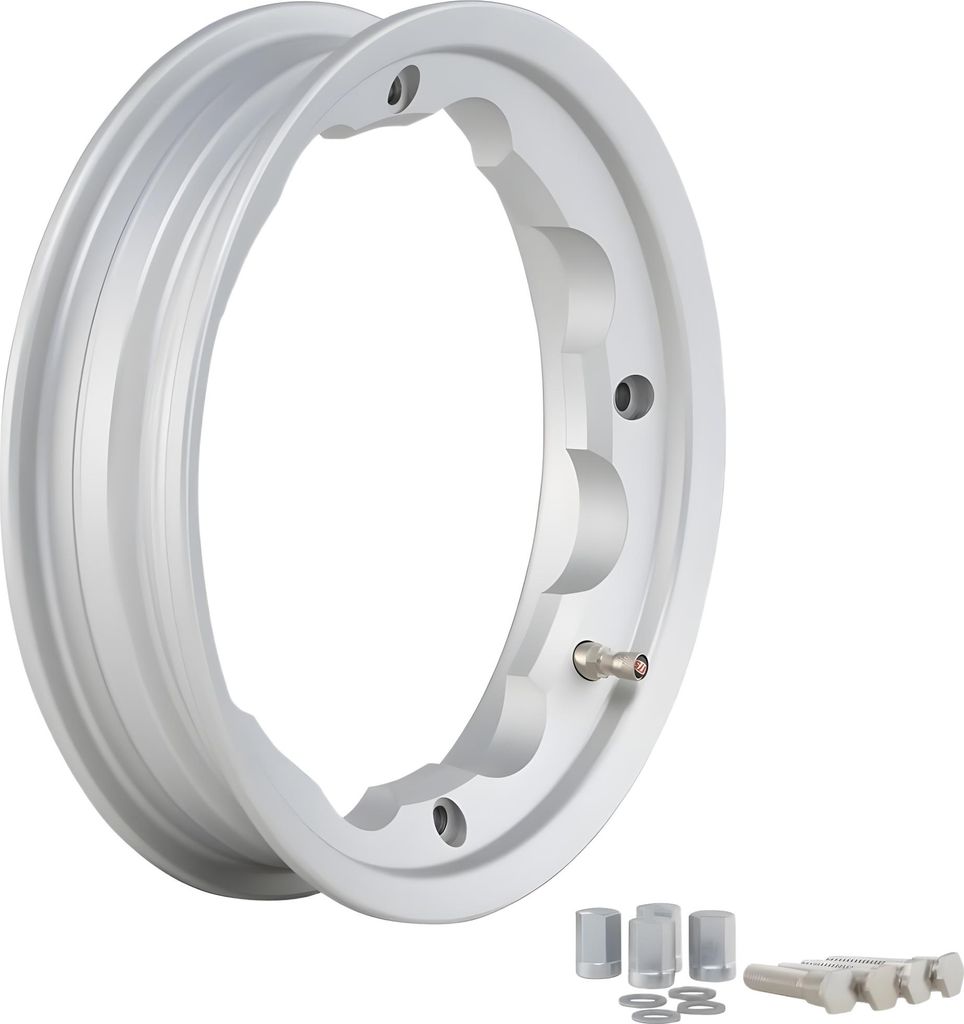 Felge Schlauchlos SIP Legal 2.10 Ø 10 Zoll Aluminium silber matt KBA 50164 für Lambretta 125-200ccm