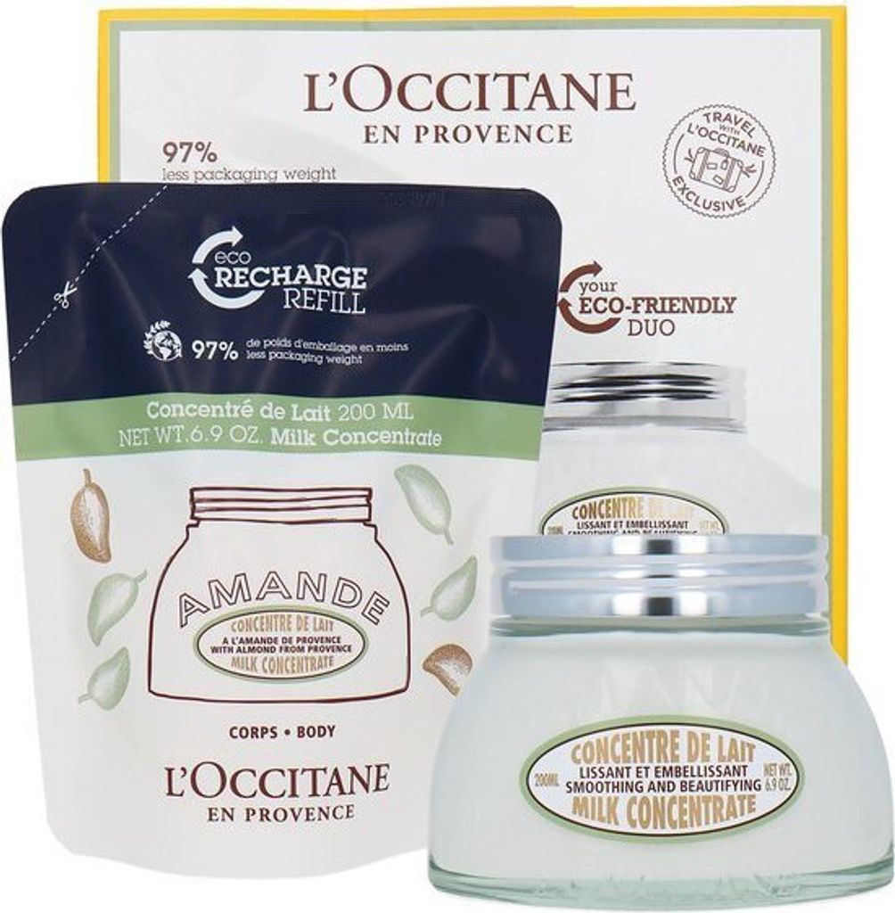 L'Occitane Almond Milk Concentrate Body Milk Refill Duo 200 Zdjęcie produktu 