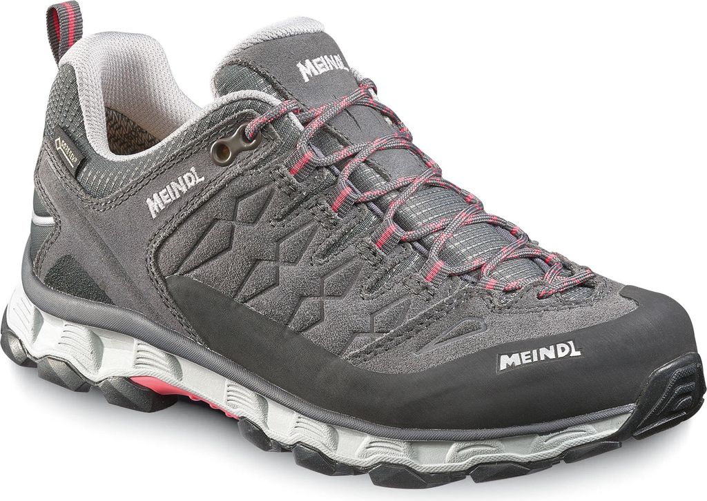 Meindl Damen Lite Trail GTX Wanderhalbschuh steingrau/rosé Produktbild 