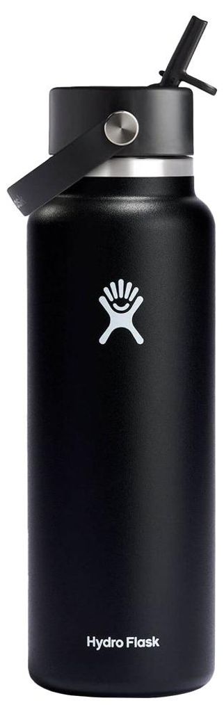 Hydro Flask 32 oz Wide Mouth with Flex Straw Cap Volumen 946 Farbe black
