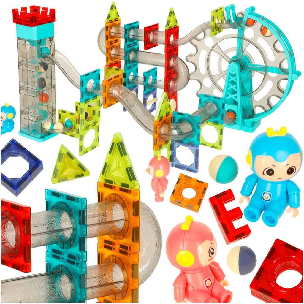 Magnetické bloky Mramorová guľová dráha so zvukovou hudbou Obrázok produktu 