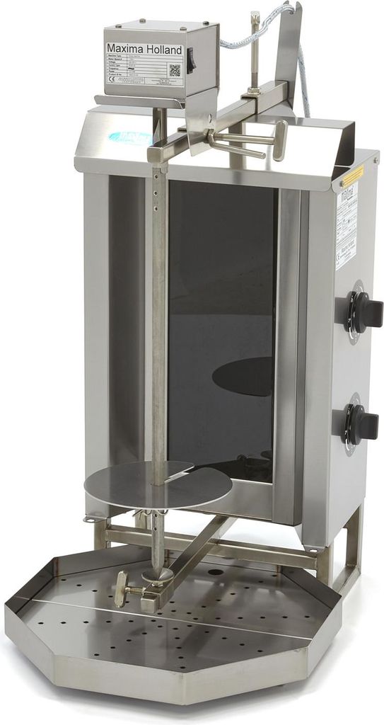 Maxima - Gastro Dönergrill - 2 Brenner - 20 kg Fleisch - Elektrisch