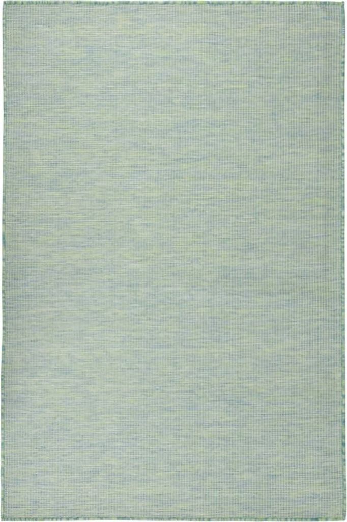 "2026 Promotion" Moderne Outdoor-Teppich Flachgewebe 120x170 cm Türkis - Designerteppiche CC20447