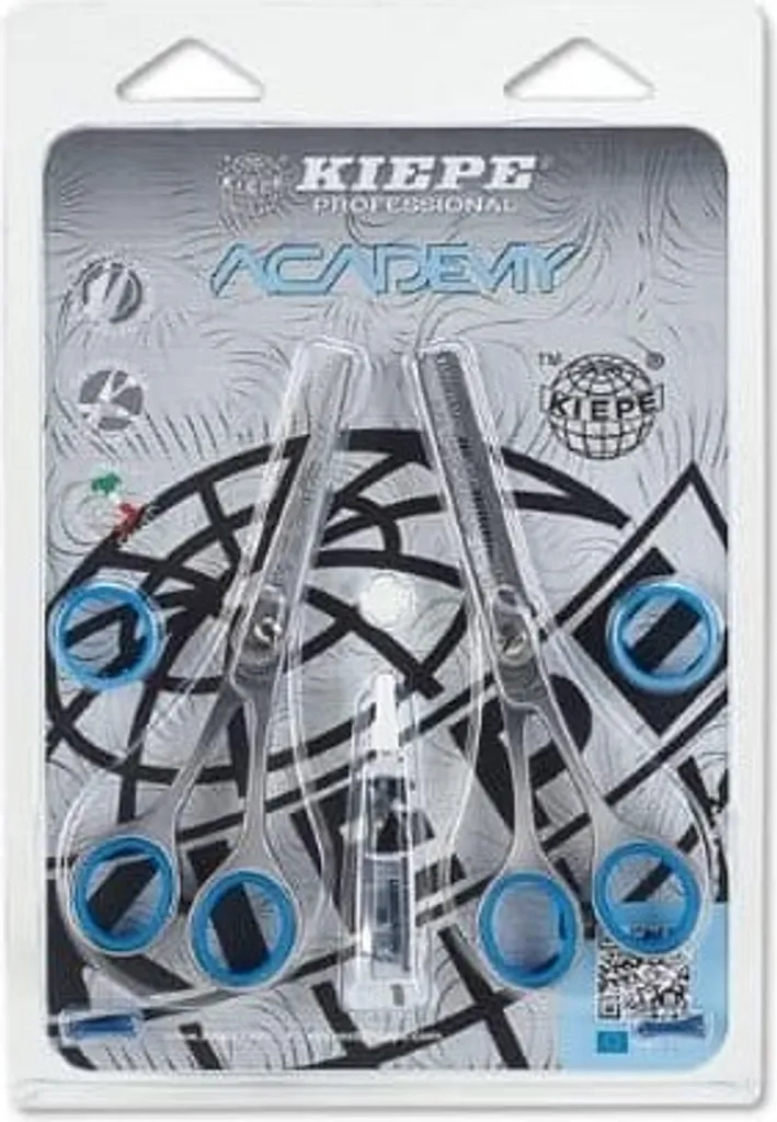 Set Ciseaux de coiffeur et Deglosser 5,5 pouces Academy pour la coupe