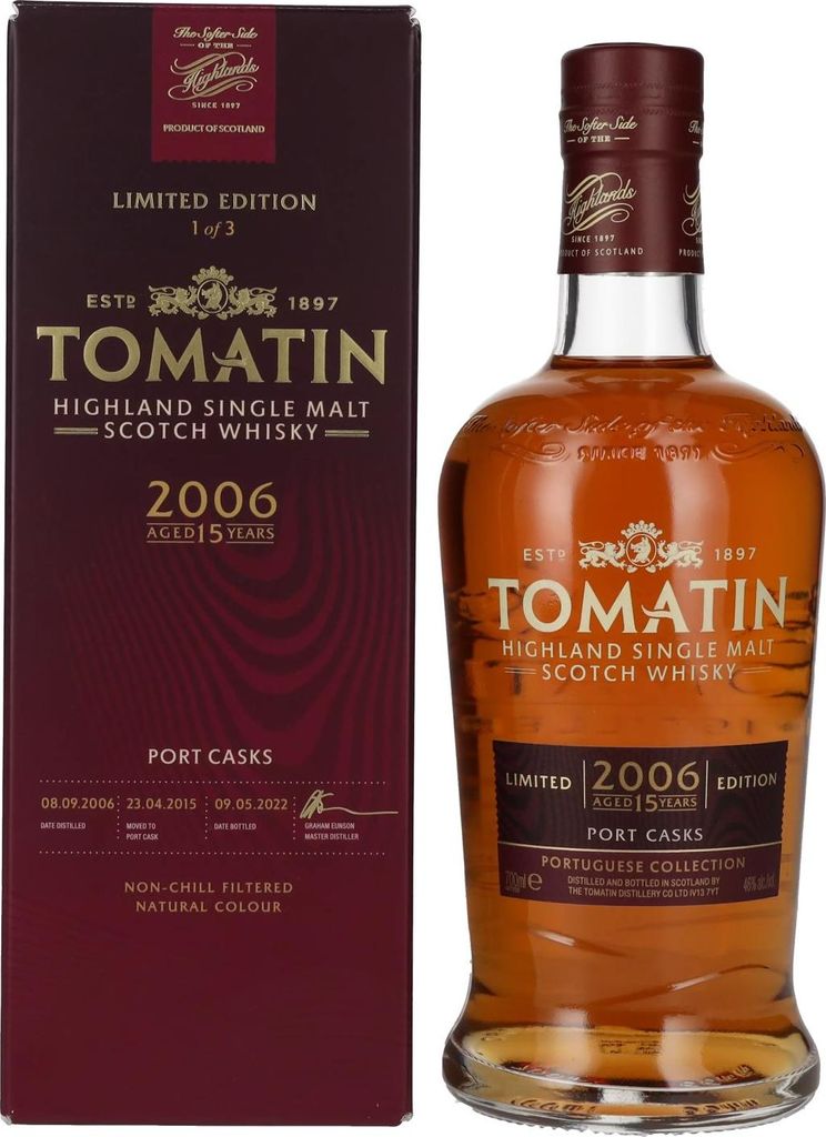 Tomatin 15 Jahre - 2006 - Portuguese Collection - Port Produktbild 