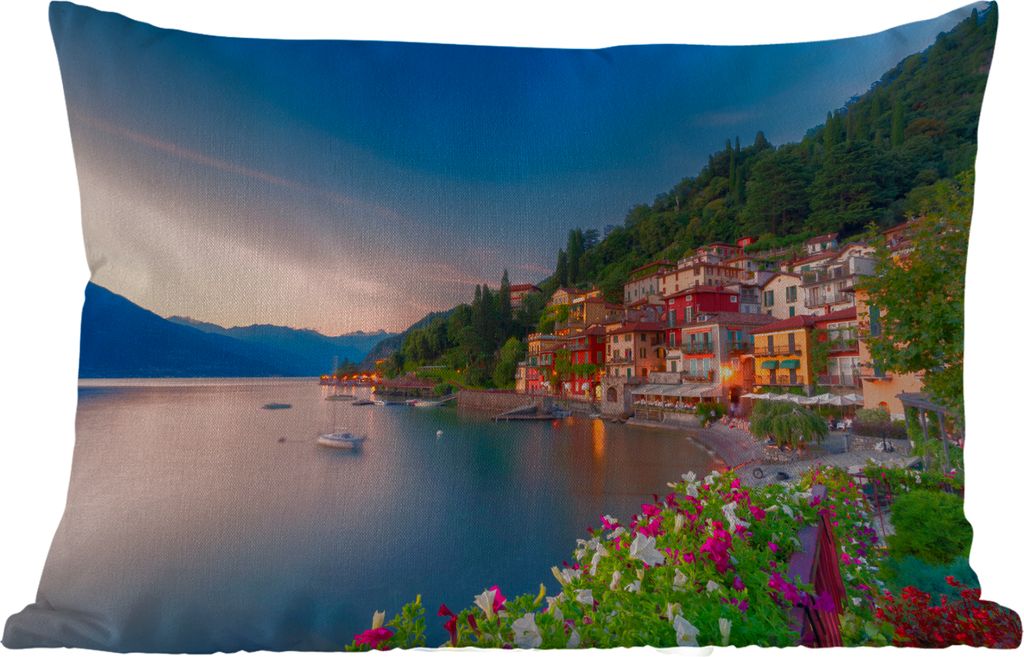MuchoWow® Outdoor Kissen - Italien - Sonnenuntergang - See Produktbild 