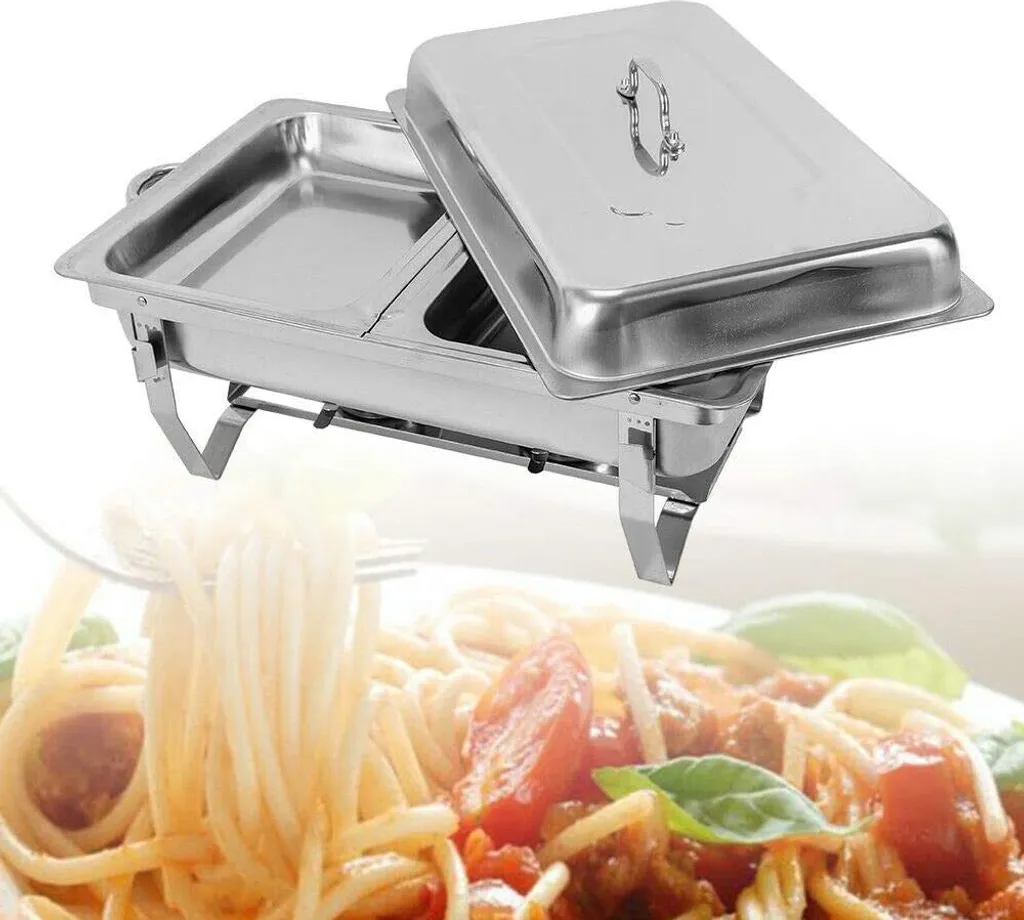 Chafing Dish Set de Buffet 7,5L en Acier Inox Réchaud Isotherme Pro