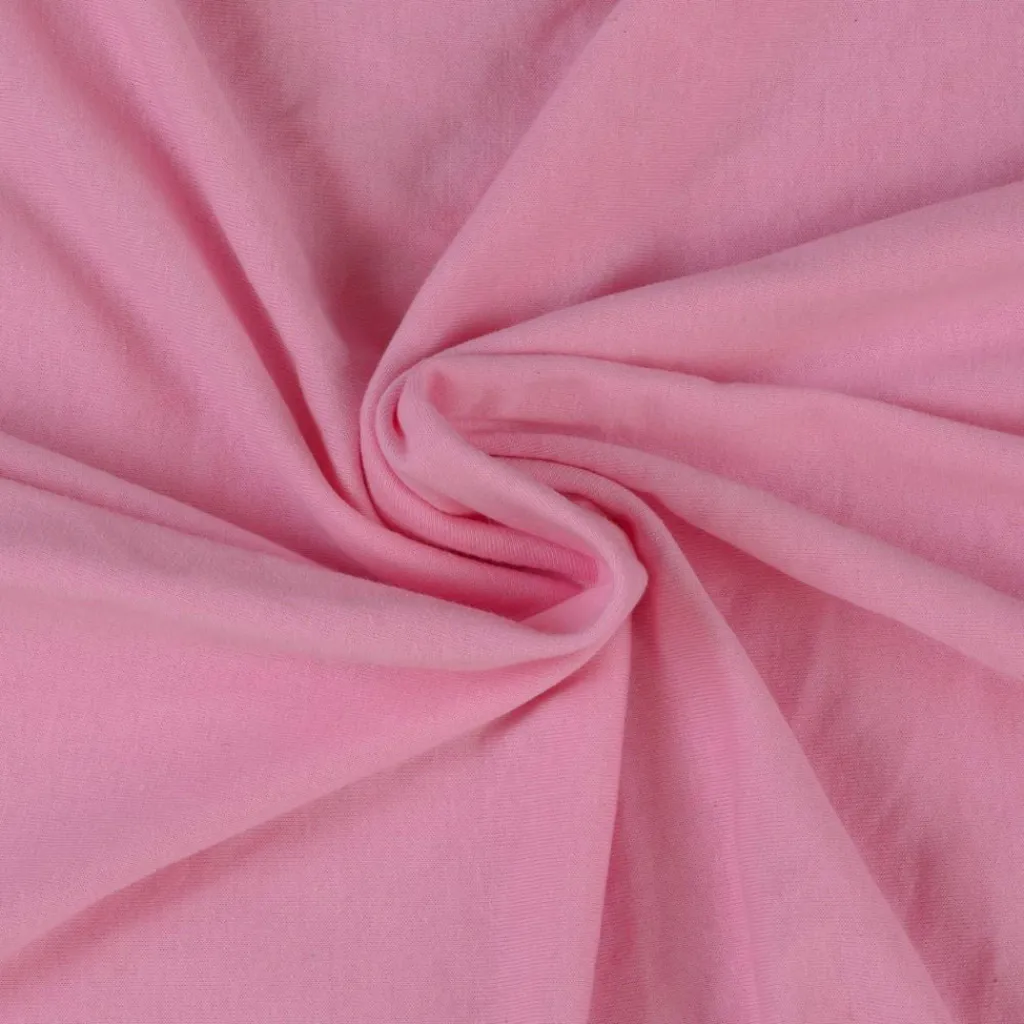 Offerta Lenzuolo Jersey 160x200 Rosa Matrimoniale Sotto con Angoli