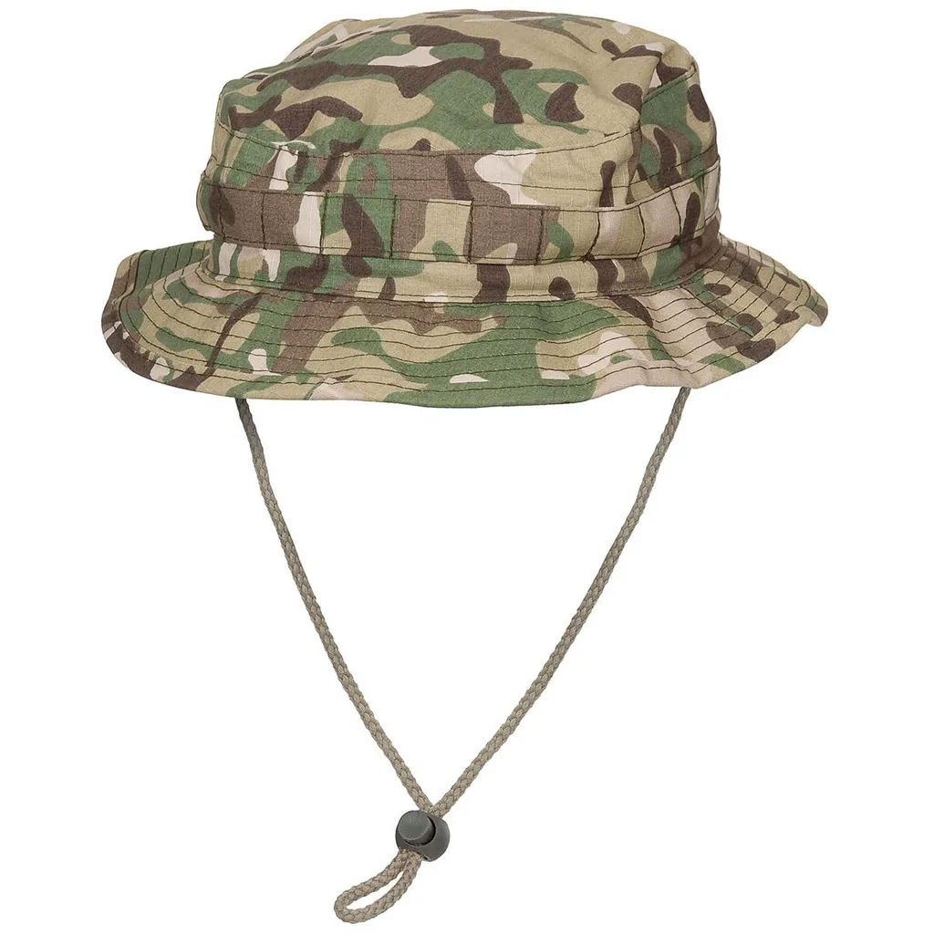Cappello Bush MFH SF Boonie Operation Camo M - Originale Ripstop Militare