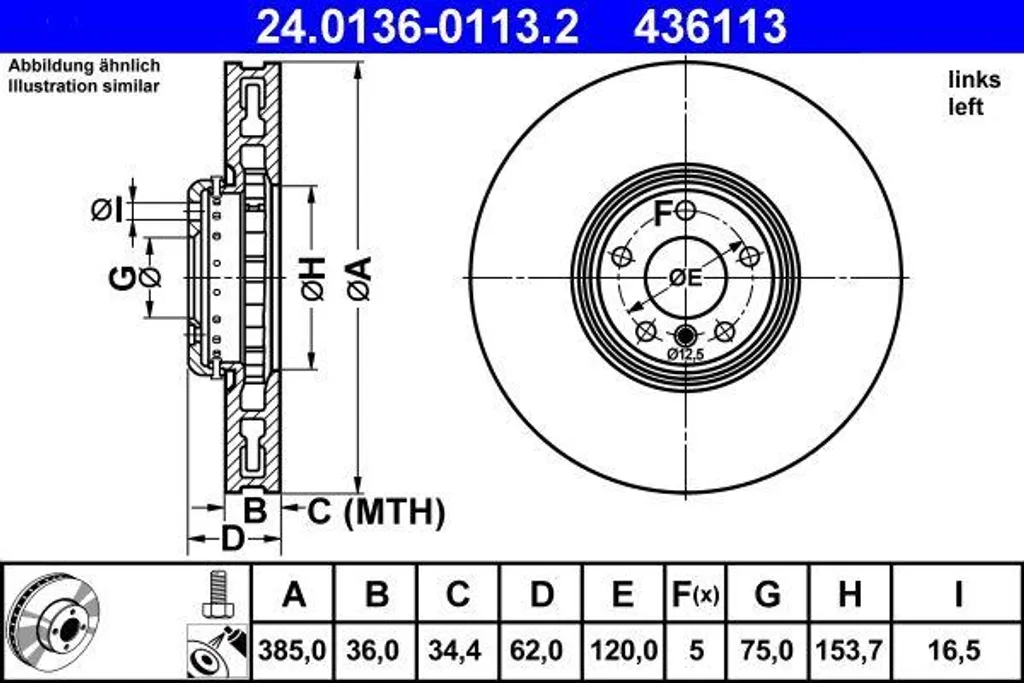 Disque de frein pour BMW X5 et X6 idéal pour remplacement entretien OE