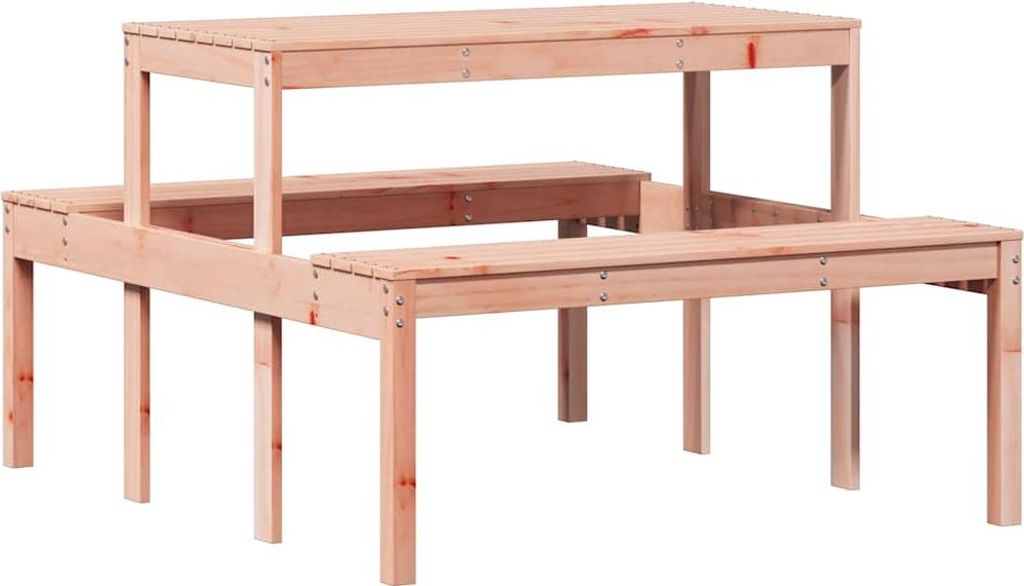 vidaXL Picknicktisch 110x134x75 cm Massivholz Douglasie