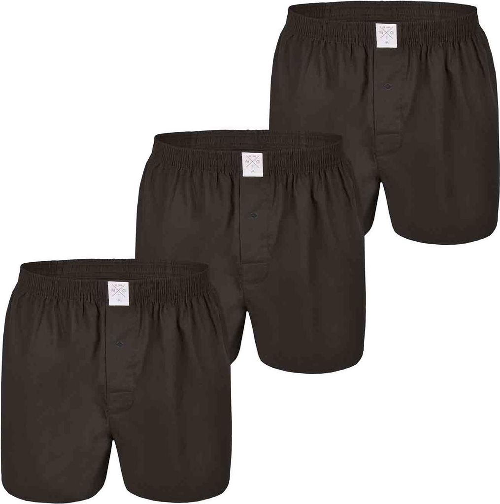 MG-1 Herren Boxer 3-Pack Classics - Uni Black - Größe 3XL