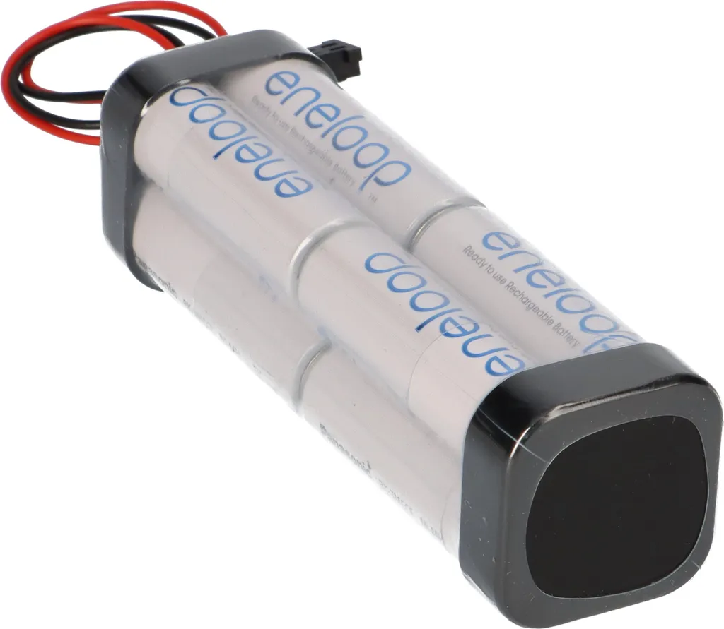 Pack d'accus eneloop 9,6V 2000mAh F2x2x2 pour cellule Graupner AA