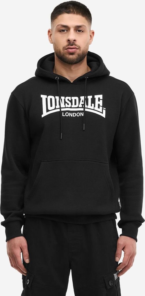 Lonsdale Herren Hoodie Bickington black/white M