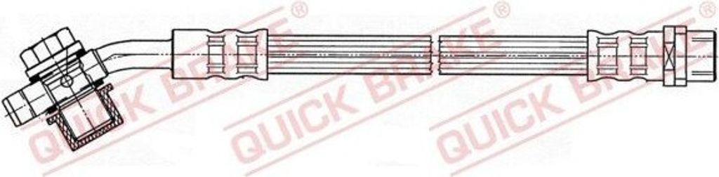 QUICK BRAKE 50.050X Bremsschlauch für AUDI A4 Limousine (8D2, B5) A4 Avant (8D5, B5)
