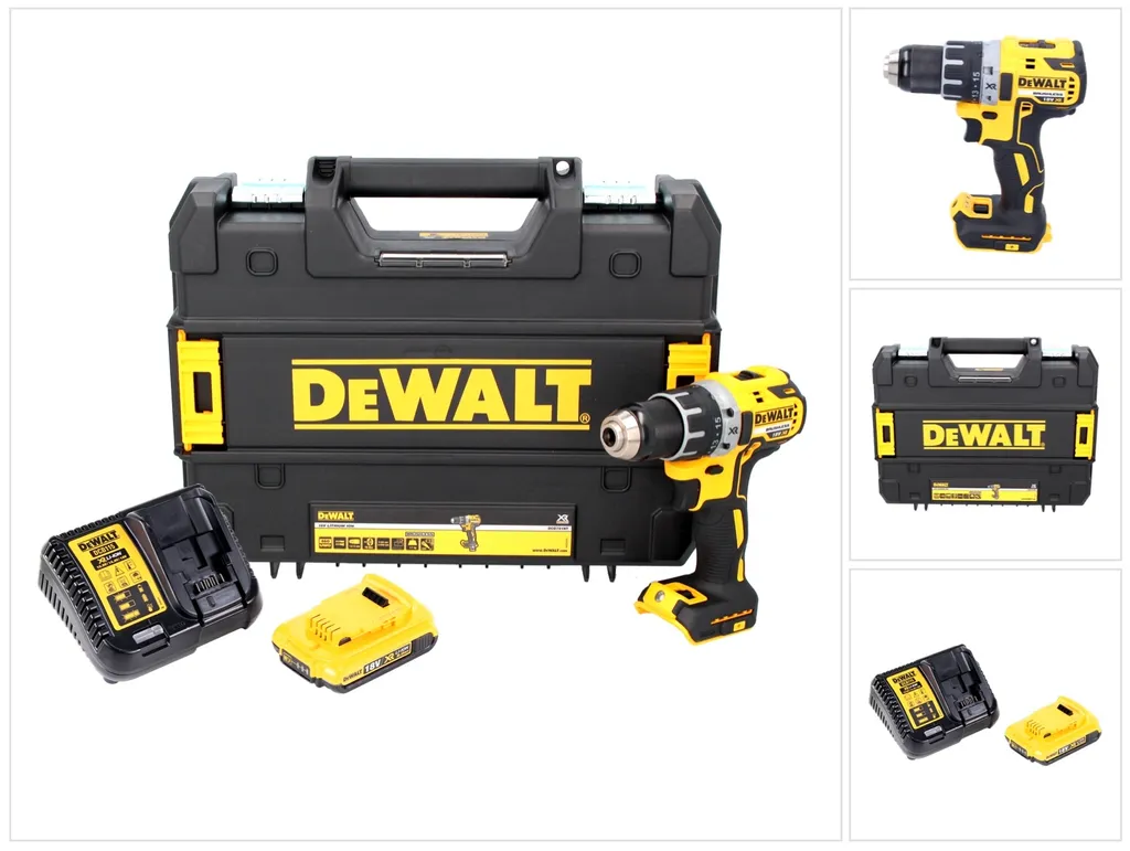 Perceuse DeWalt DCD791D1 Moteur sans charbon 70Nm et Batterie 18V 2.0Ah