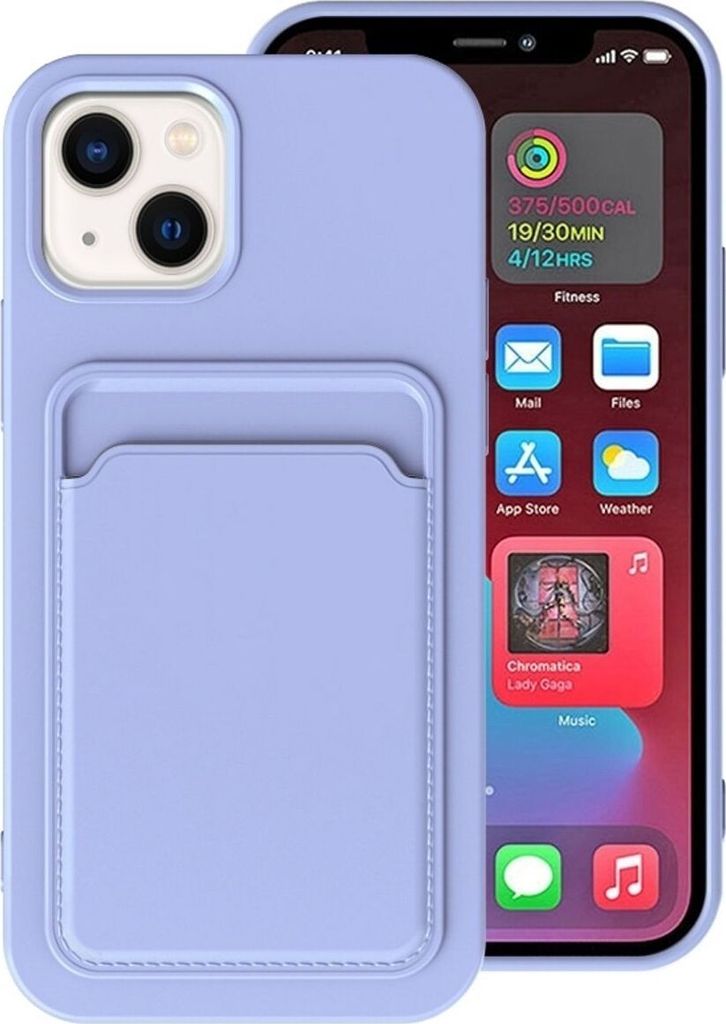 König Design Hülle kompatibel mit Apple iPhone 14 Kunststoff Soft Handyhülle - Handy Case Helles Lila