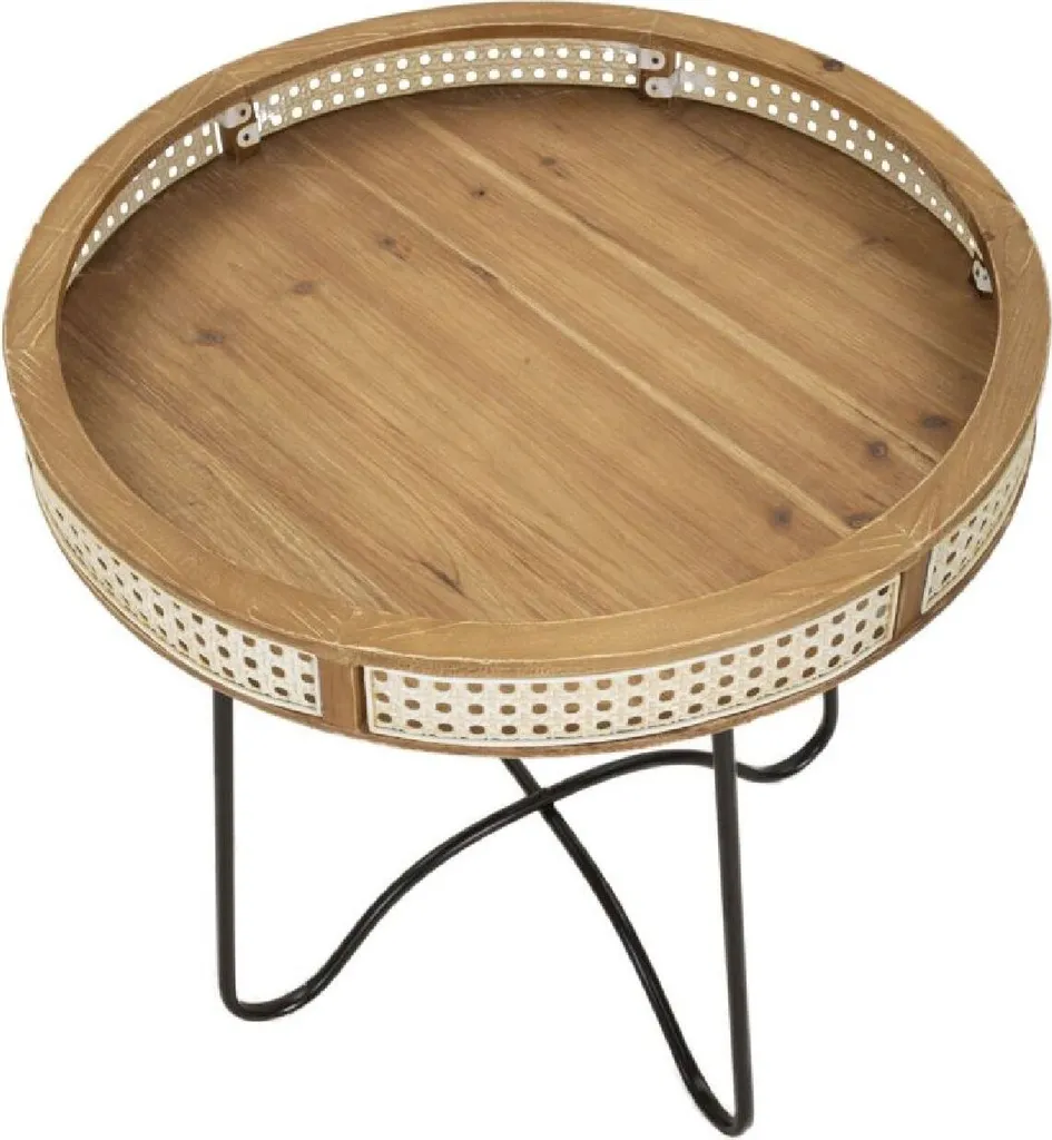 Table d'Appoint Fuji Multicolore Ø 60 cm Idéale comme Bout de Canapé - 2