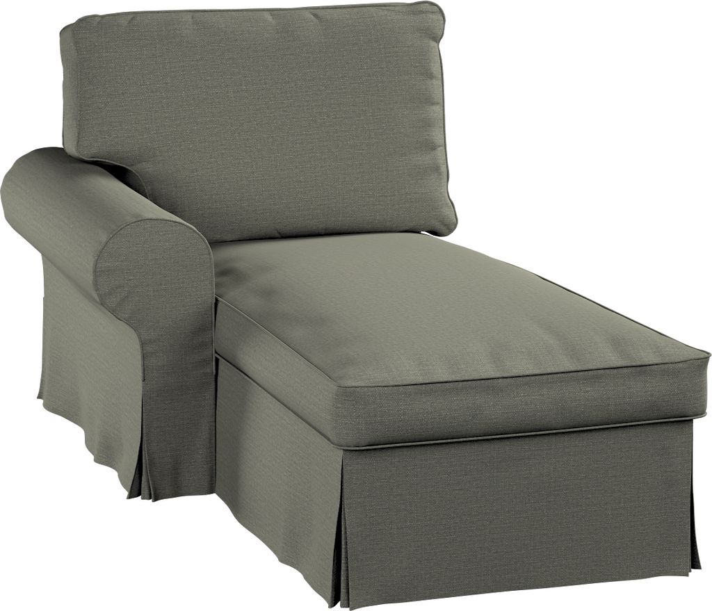 Dekoria Bezug für Ektorp Récamiere links, grau-beige, Ektorp Bezug für Récamiere links