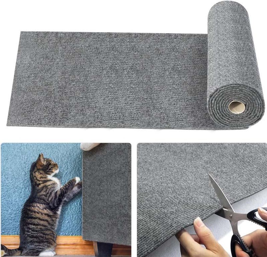 Selbstklebend Kratzteppich Katze Wand, 40×200cm Kratzmatte Produktbild 