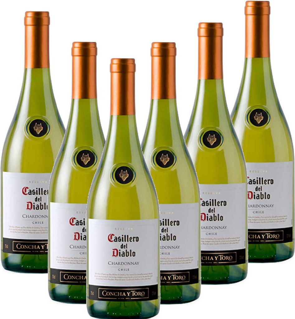 6x Casillero del Diablo Chardonnay 13,5% Vol. 0,75L (Chi) Produktbild 