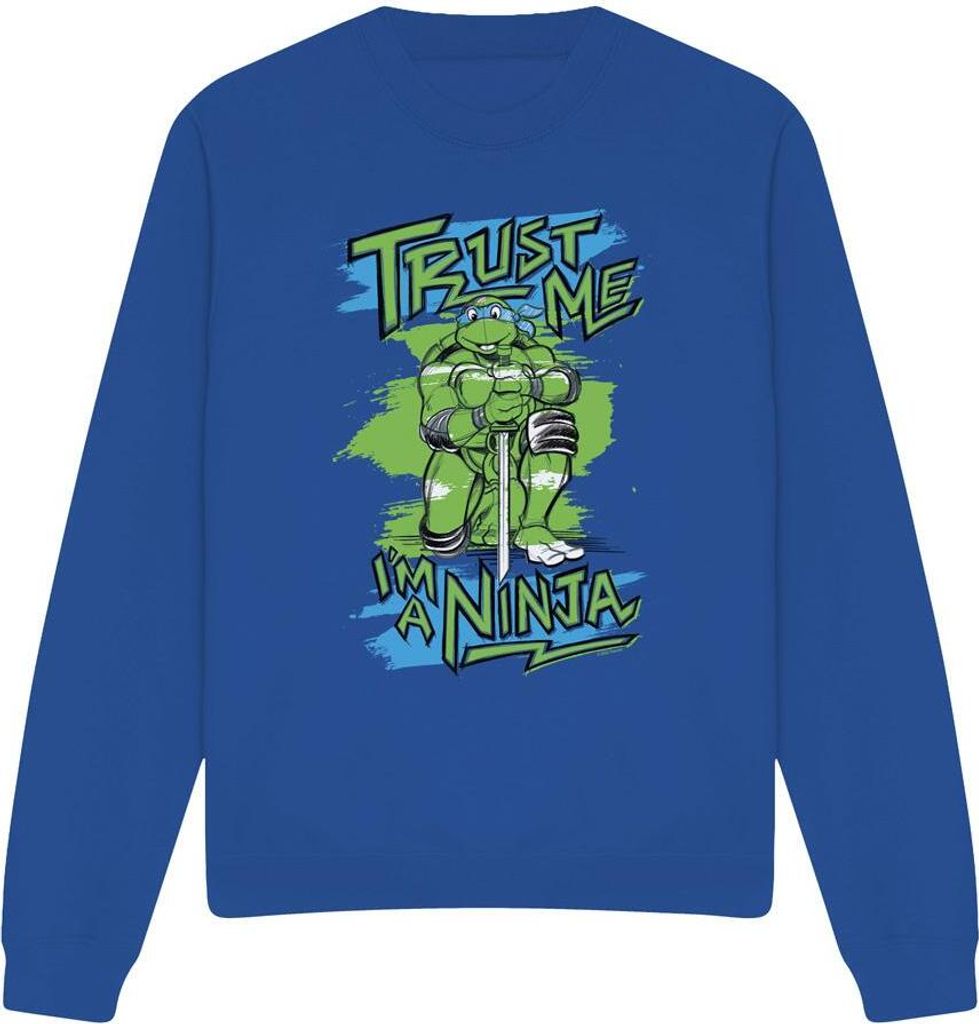 Teenage Mutant Ninja Turtles - "Trust Me I'm A Ninja" Sweatshirt für Herren/Damen Uni TV12761 (S) (Königsblau)