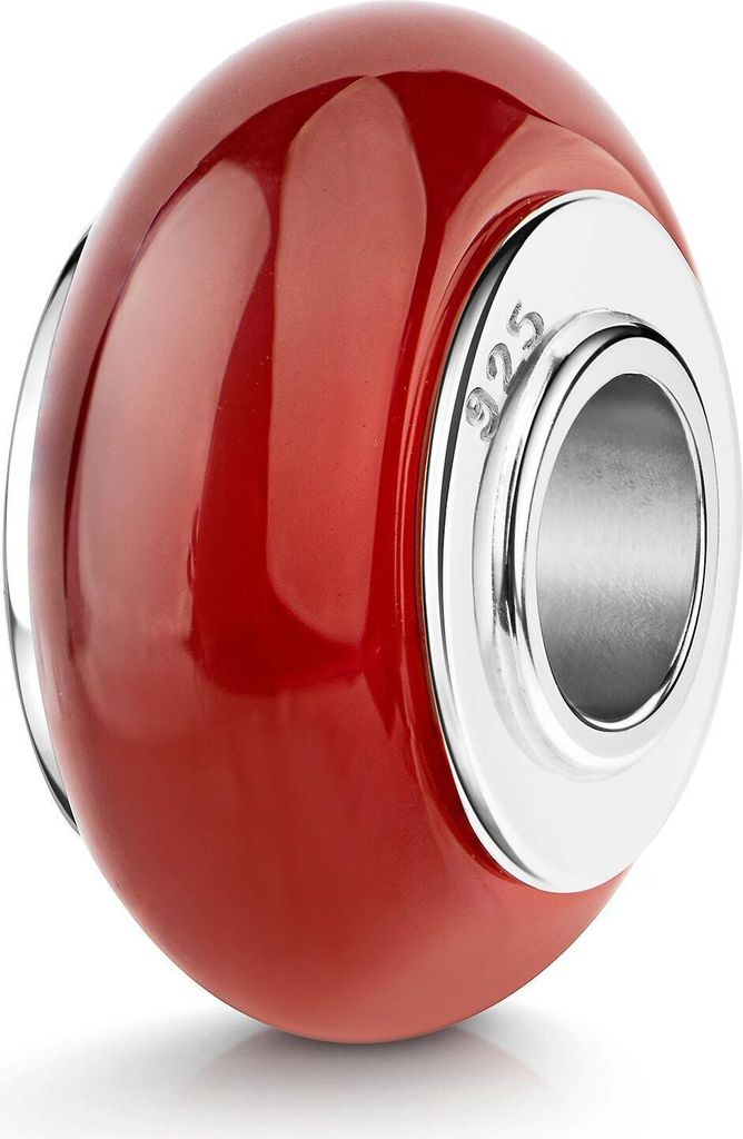 MATERIA Naturstein Beads Anhänger Jaspis rot Heilstein - Produktbild 