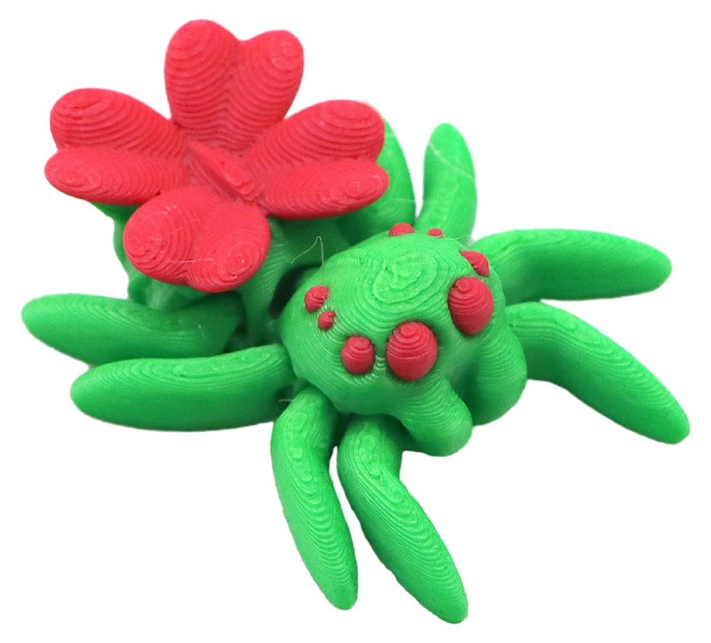 3D-gedruckte Spinnen-Dekoration, Mini-Spinne mit beweglichen Gelenken, buntes Spinnen-Fidget-Spielzeug für Kinder und Erwachsene, Partygeschenke
