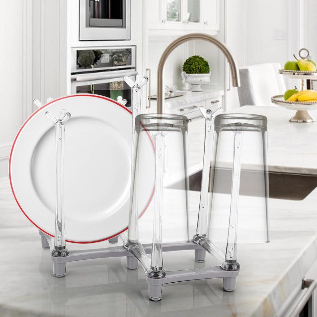 Einziehbarer Tassentrocknerständer, Trinkglas-Wasserbecher-Kelchhalter-Organizer für die Küchenarbeitsplatte