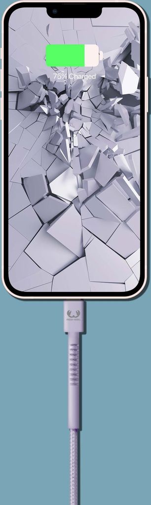 Hama USB-C auf Lightning Kabel 2,0m Dreamy Lilac Nylon