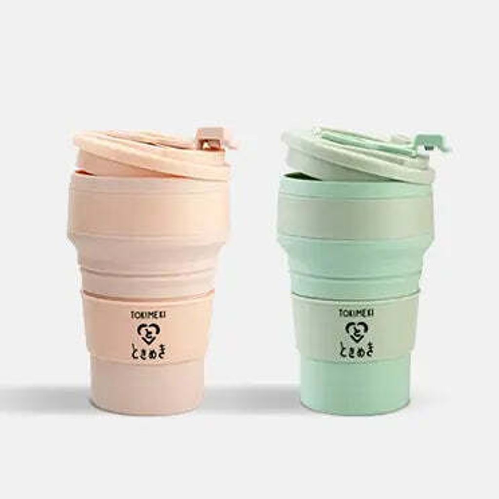 Tokimeki Travel Silicone Folding Cup BPA Free 500ml