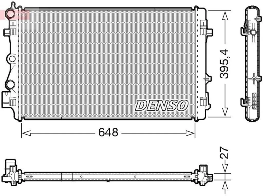 Radiateur DENSO DRM32051 Haute Efficacité pour Audi A1 et Polo 6C 6R