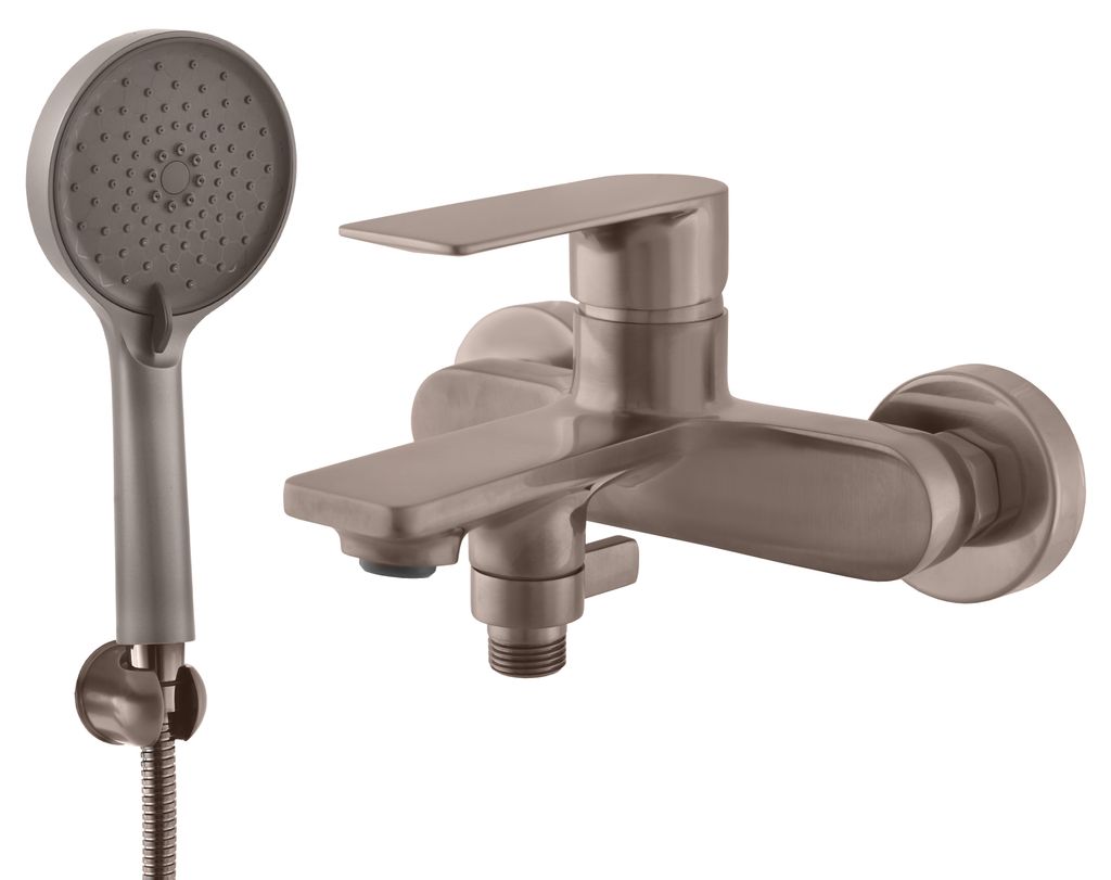 copy of NIL Wand-Badewannenarmatur in Chrom RAV SLEZAK Ihre Wahl: Mit Handbrause mit festem Halter,
