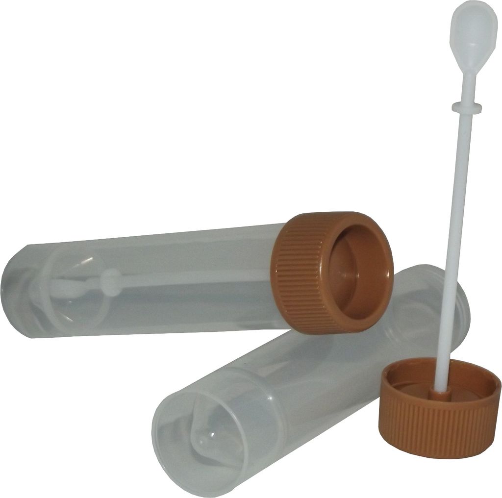 10 Stuhlprobenröhrchen Stuhlröhrchen, Probenröhrchen 25/107 Kotröhrchen Kotproben
